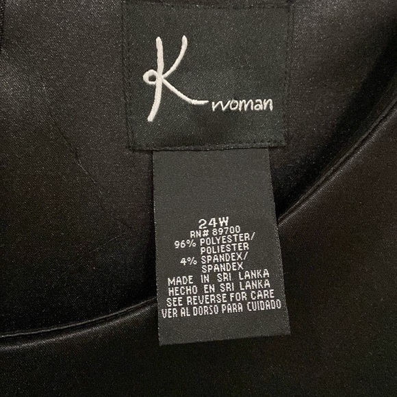 KWoman Black Dress with Pockets Size 24W - Picture 3 of 4
